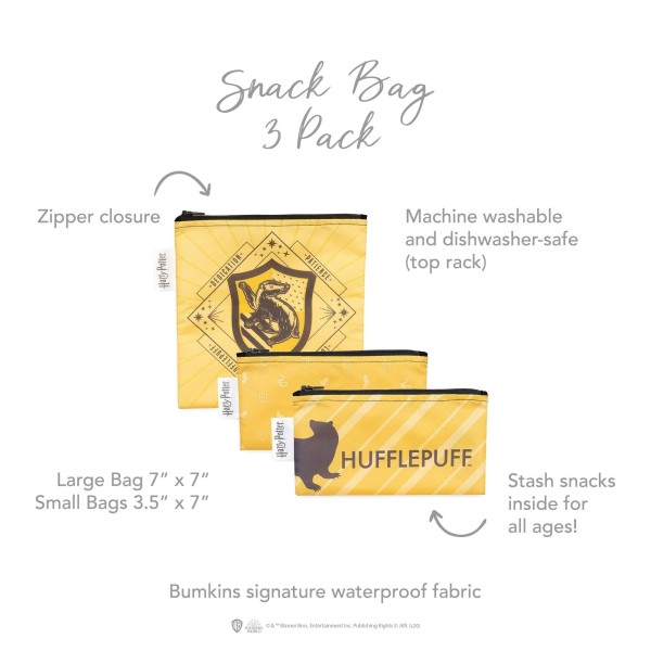Sac à collations (lot de 3) - Harry Potter™ Hufflepuff™