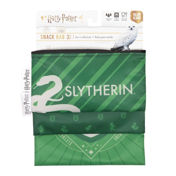 Herbruikbaar Snackzakje (3 stuks) - Harry Potter™ Slytherin™