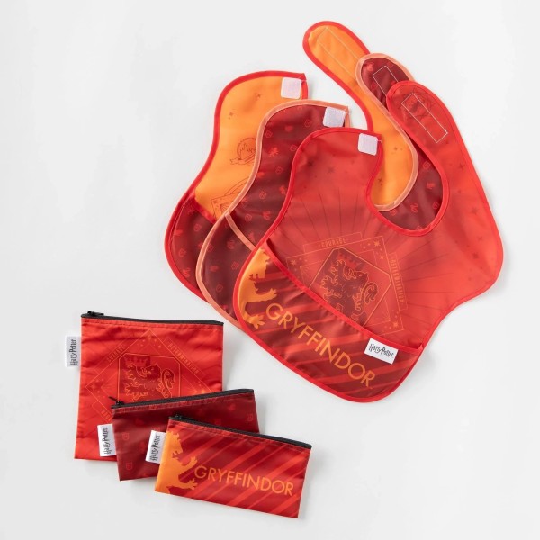 Herbruikbaar Snackzakje (3 stuks) - Harry Potter - Gryffindor