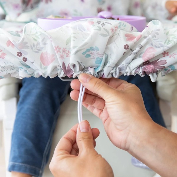 Bavoir à manches compagnon de plateau - Floral