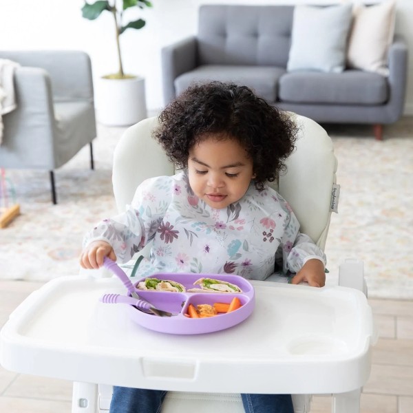 Bavoir à manches compagnon de plateau - Floral