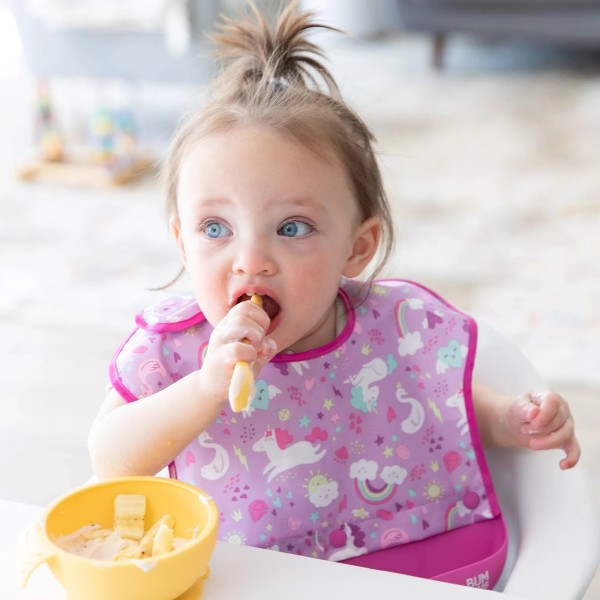 Swap pocket bib - Unicorns & Rainbows