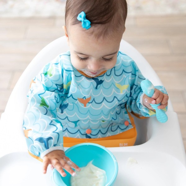 Swap pocket bib - Ocean Life & Whale Tail