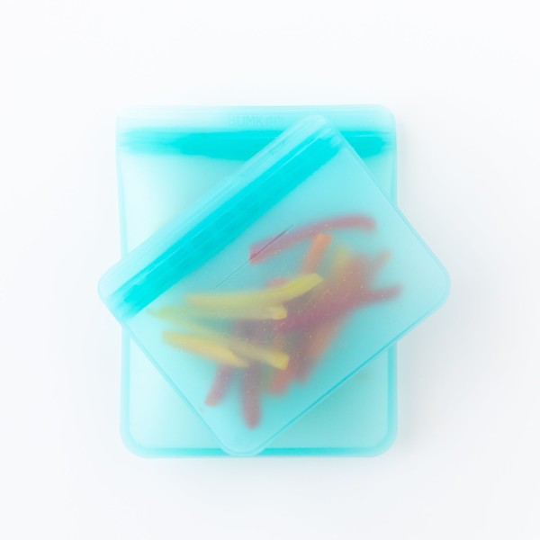 Siliconen herbruikbare zakjes (2 stuks) - Blue Jelly