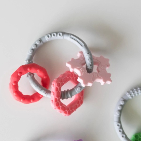 Silicone Teething Charms - Pink
