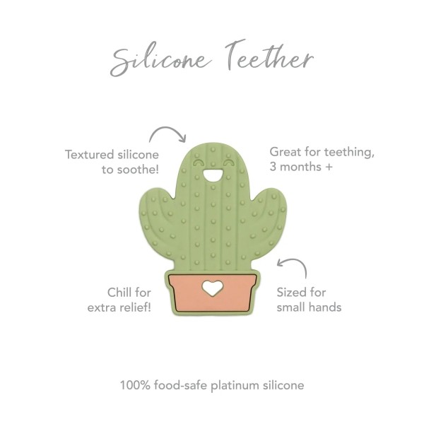 Siliconen Bijtring - Cactus