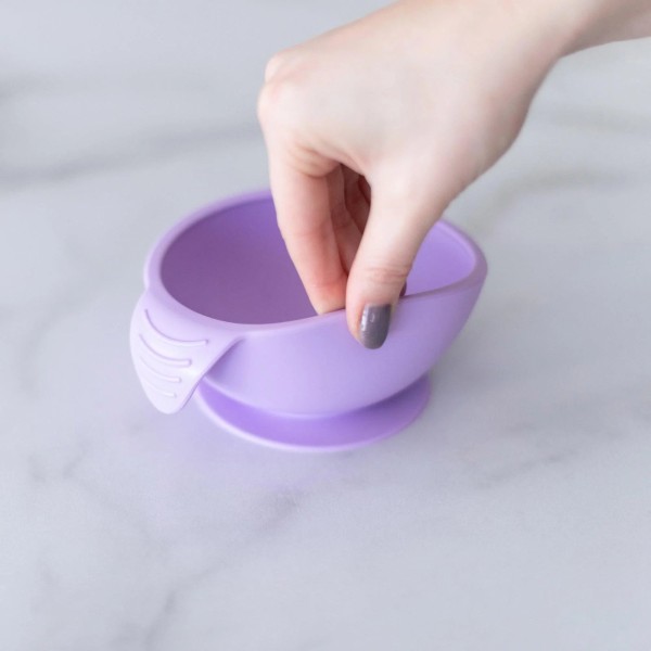 Ensemble de premier repas en silicone - Lavande