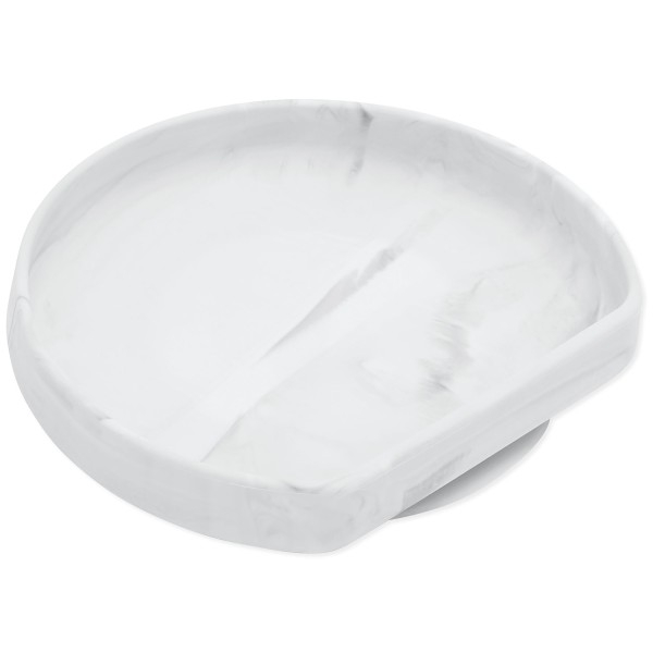 Siliconen bord met zuignap - Marmer