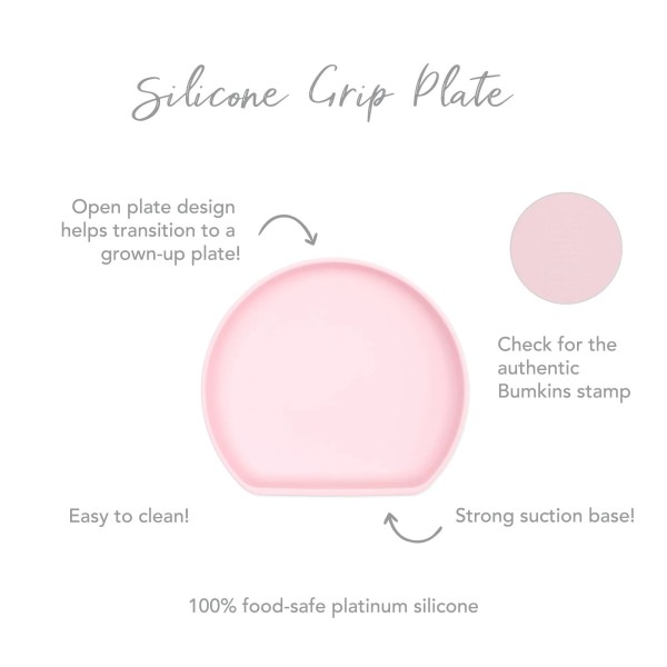 Siliconen bord met zuignap - Roze