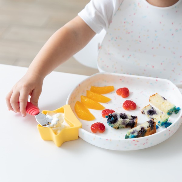 Silicone grip plate - Vanilla Sprinkle