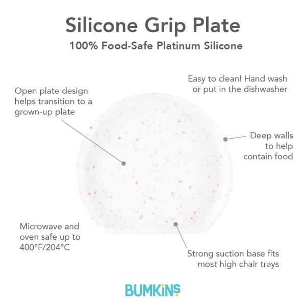 Silicone grip plate - Vanilla Sprinkle