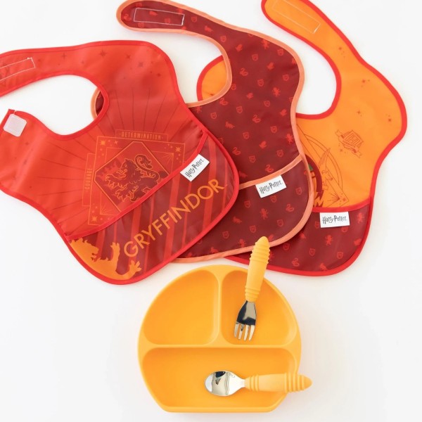 SuperBib® Bavoir pour Bébé (3 paquet) - Harry Potter™ Gryffindor™