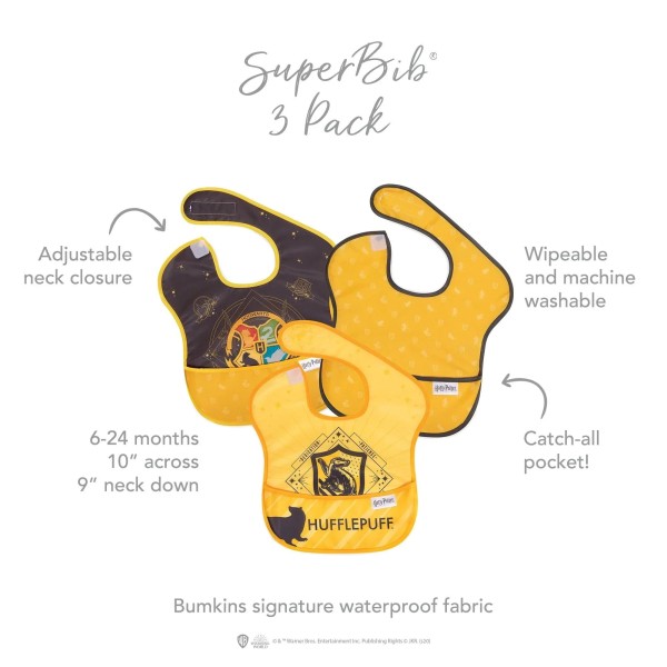 SuperBib® (3 pack) - Harry Potter™ Hufflepuff™