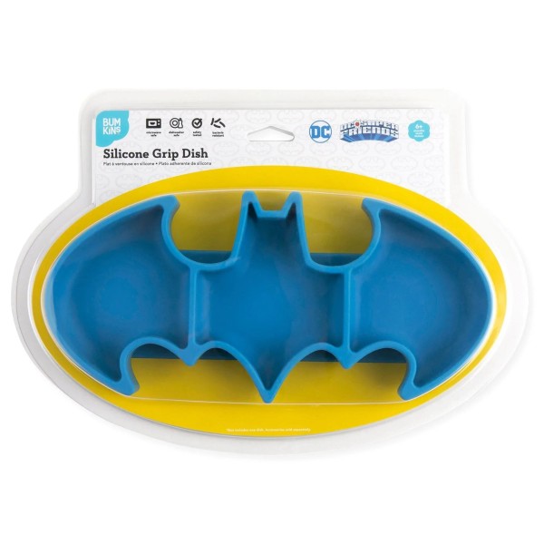 Plato adherente de silicona - DC Comics - Batman - Blue