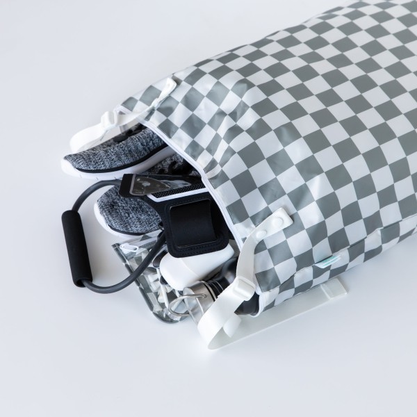 Extra large wetbag - Charcoal Check