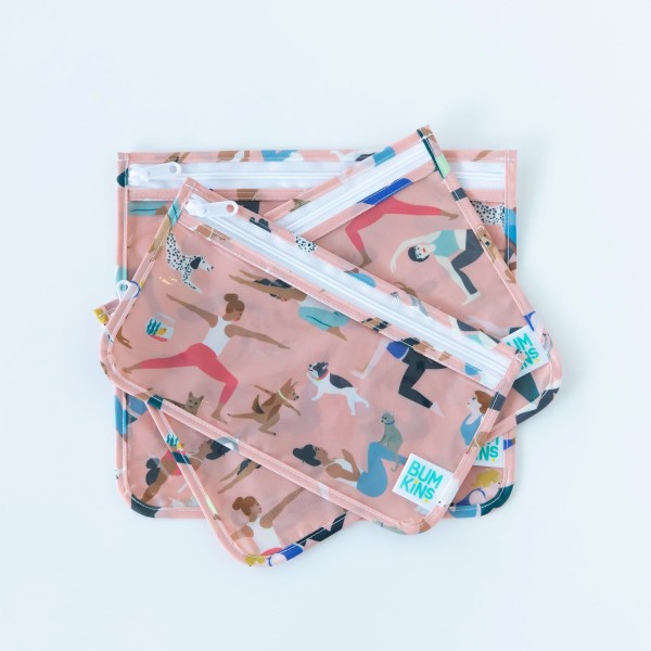 Reisebeutel mit durchsichtigem Fenster (3er-Pack) - Yoga Pals