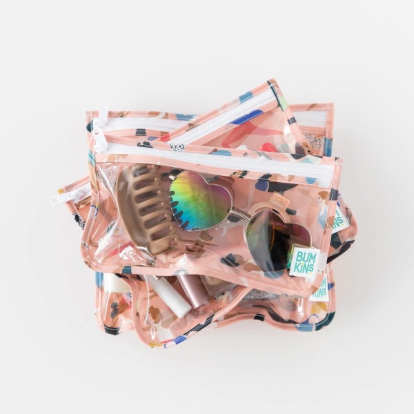 Reisebeutel mit durchsichtigem Fenster (3er-Pack) - Yoga Pals