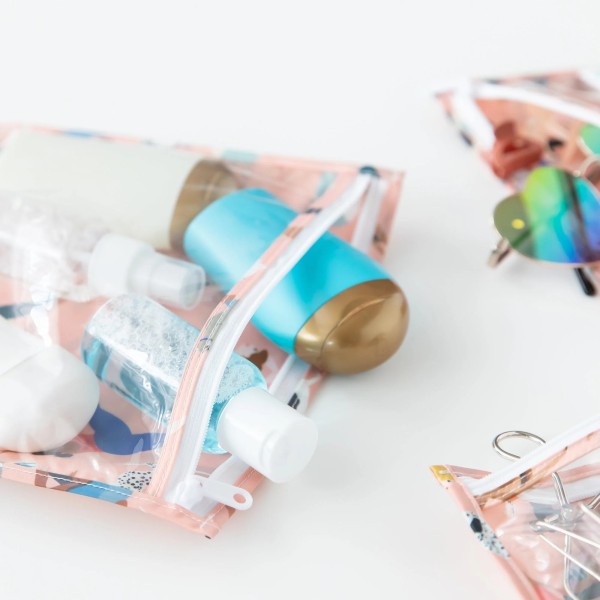 Reisebeutel mit durchsichtigem Fenster (3er-Pack) - Yoga Pals