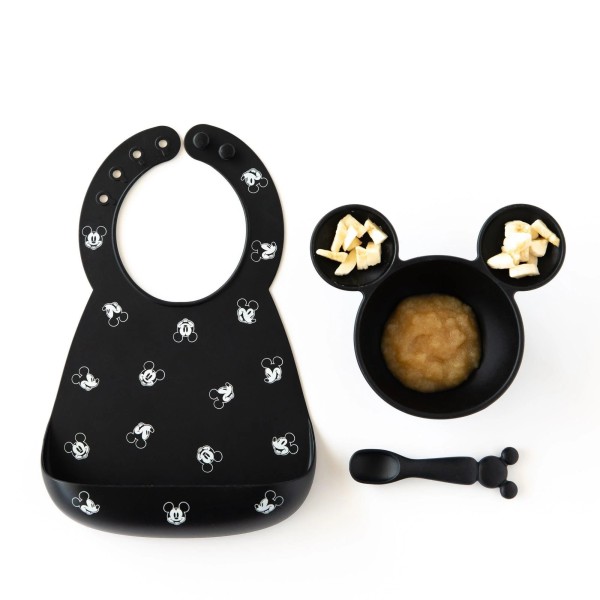 Bavette en Silicone - 6-24 mois - Disney Mickey Mouse - Faces