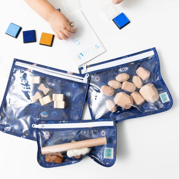 Reistasjes met Doorzichtig Venster (3 stuks) - Evil Eye