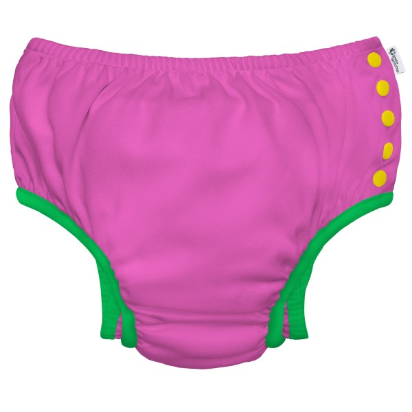 Snap Swim Diaper (Solid) - Safety Raspberry