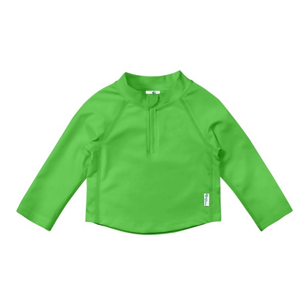 Zip Long Sleeve Rashguard - Safety Green