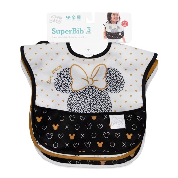 SuperBib® Babero para bebés (3 paquete) - Disney Love, Minnie