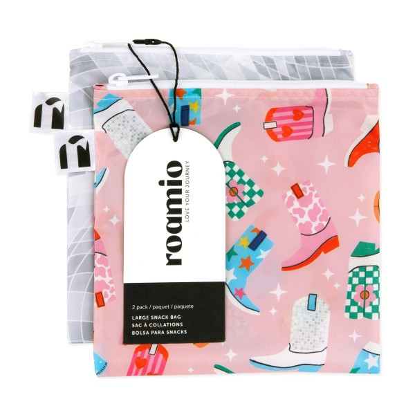 Herbruikbaar Snackzakje - Large (2 stuks) - Disco Boots