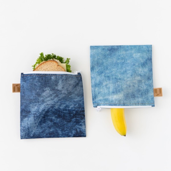 Sac à Collations - Grand (2 paquet) - Denim on Denim