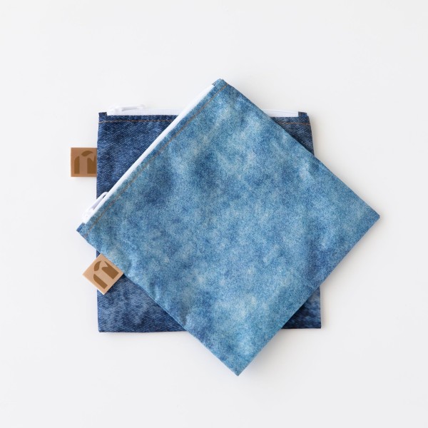 Sac à Collations - Grand (2 paquet) - Denim on Denim