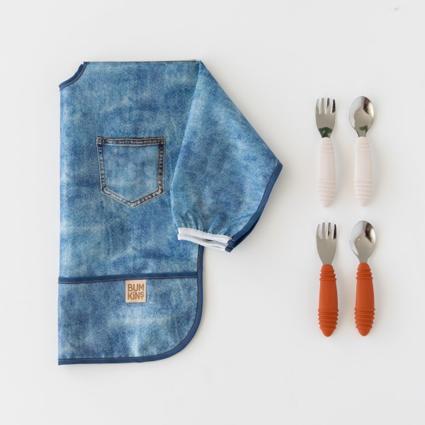 Bavoir à Manches - Vintage Denim