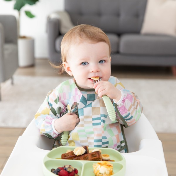 Sleeved Bib - Motley Check