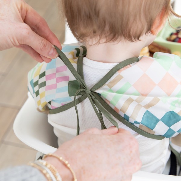 Sleeved Bib - Motley Check