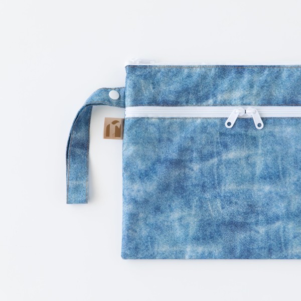 Pochette Imperméable / Étanche - Crushed Denim