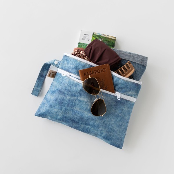 Pochette Imperméable / Étanche - Crushed Denim