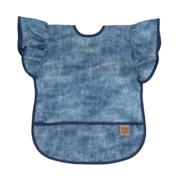 Knoeischort met Ruches - Crushed Denim