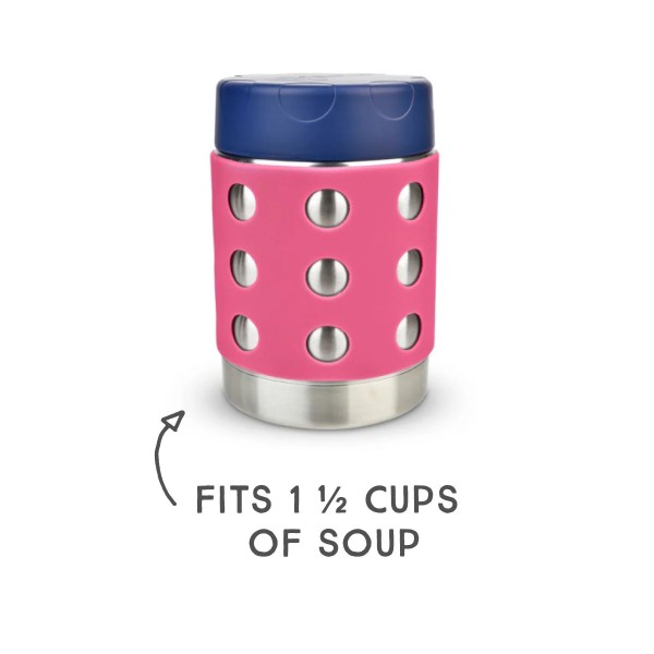Thermal Dots - Thermos Isolé en Aacier Inoxydable (12oz / 350ml) - Rose