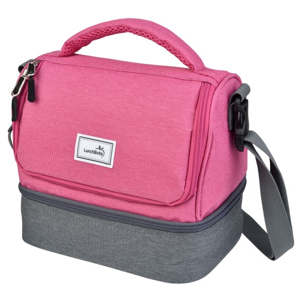 Geïsoleerde duplex lunchtas - Roze