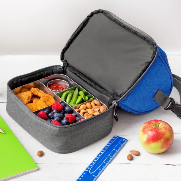Insulated Duplex Lunch Bag - Royal