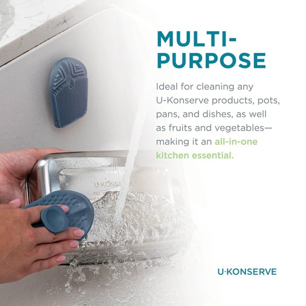 Estropajo de Silicona Platino para Alimentos - Nightfall Navy