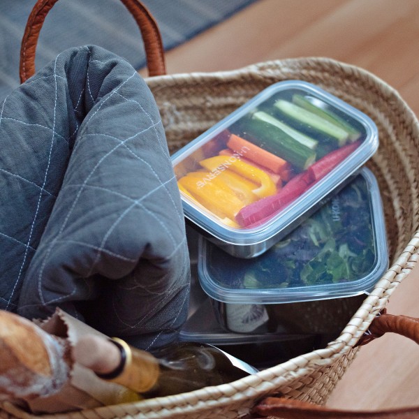 Rectangle Food Storage Container 25oz / 750ml - Cosmic Blue