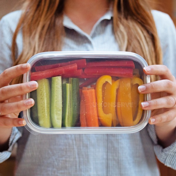 Rectangle Food Storage Container 25oz / 750ml - Cosmic Blue