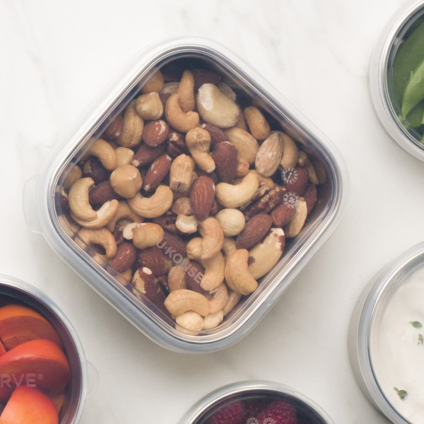 Square Food Storage Container - Small 15oz / 450ml - Transparente