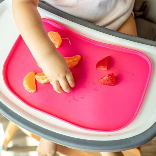 Mini platemat made from silicone - Pink