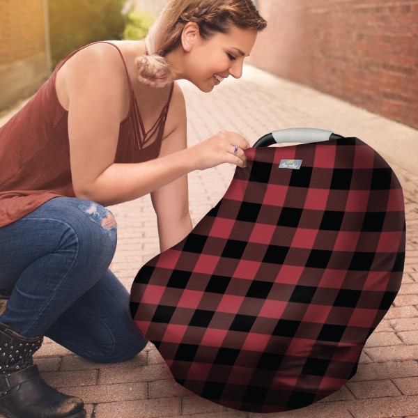 Itzy Ritzy - Mom Boss® 4-in-1 borstvoedingsdoek - Buffalo Plaid