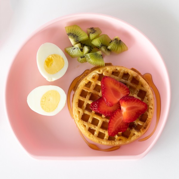 Siliconen bord met zuignap - Roze