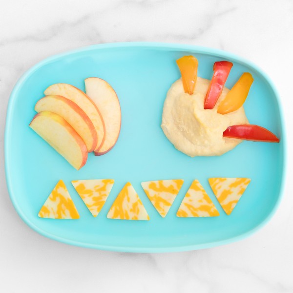 Siliconen tray bord met zuignap - Blauw