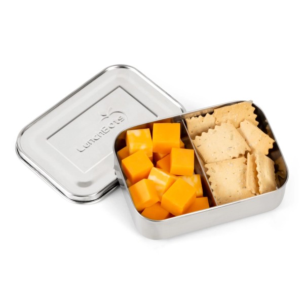 Small Snack Packer - 2-Fach Mini Bento-Box aus Edelstahl - Edelstahl