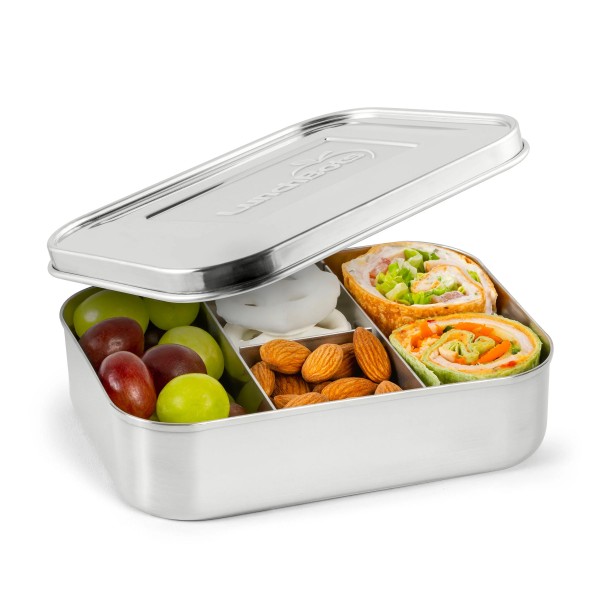 Small Protein Packer - 4-Fach Mini Bento-Box aus Edelstahl - Edelstahl