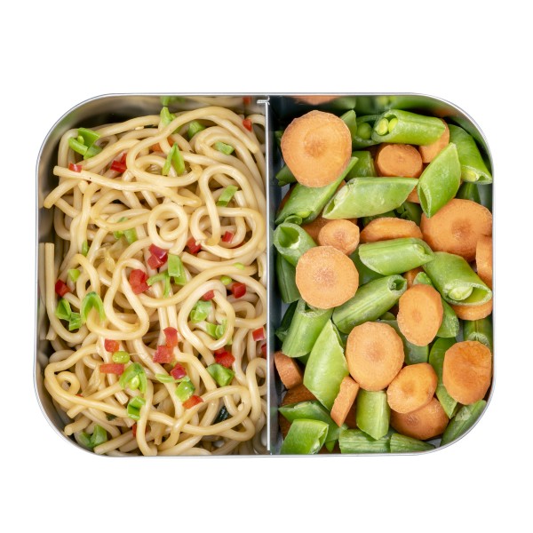 Medium Duo - 2-compartiments Boîte à Bento en Acier Inoxydable - Vert